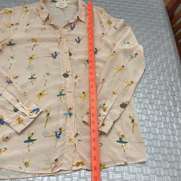 SÉZANE X G.KERO PIERRO SHIRT -silk super dancer blouse size 38 (6) rare find - Picture 5 of 10